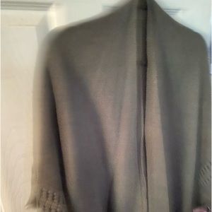 Wool blend Boho wrap with fringe